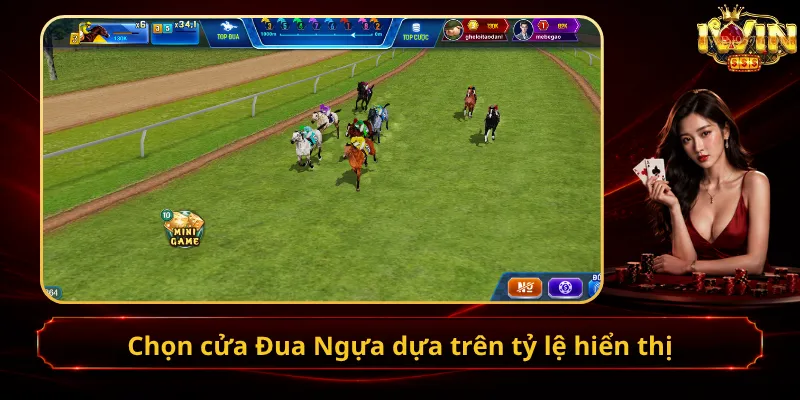 Chọn cửa Đua Ngựa dựa trên tỷ lệ hiển thị
