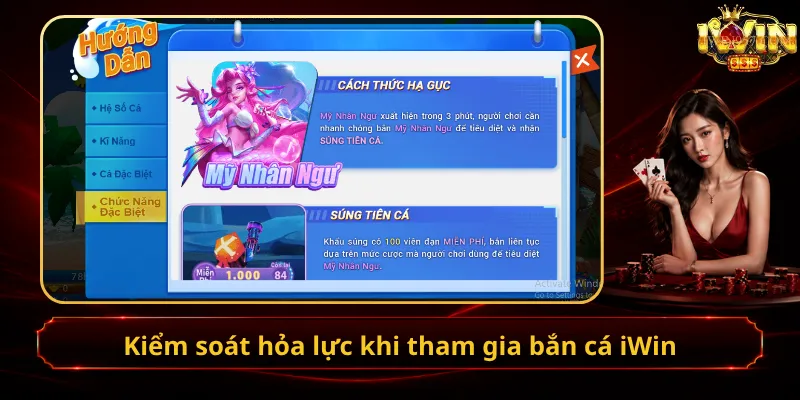 Kiểm soát hỏa lực khi tham gia bắn cá iWin