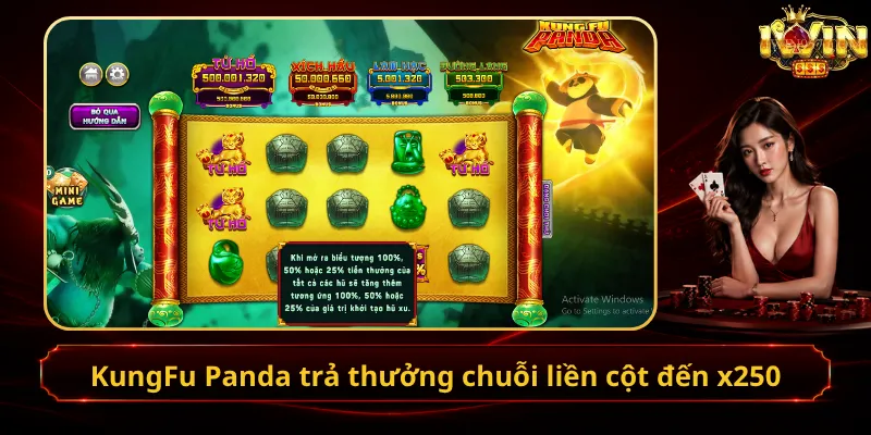 KungFu Panda trả thưởng chuỗi liền cột đến x250
