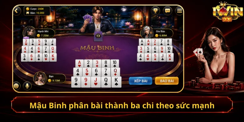 Mậu Binh phân bài thành ba chi theo sức mạnh
