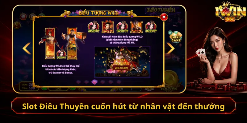 Slot Điêu Thuyền cuốn hút từ nhân vật đến thưởng