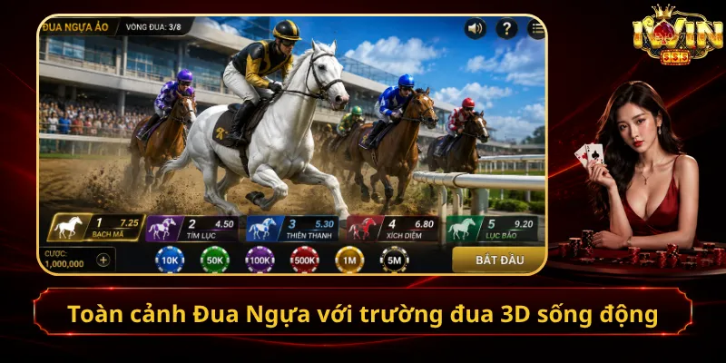 Toàn cảnh Đua Ngựa với trường đua 3D sống động